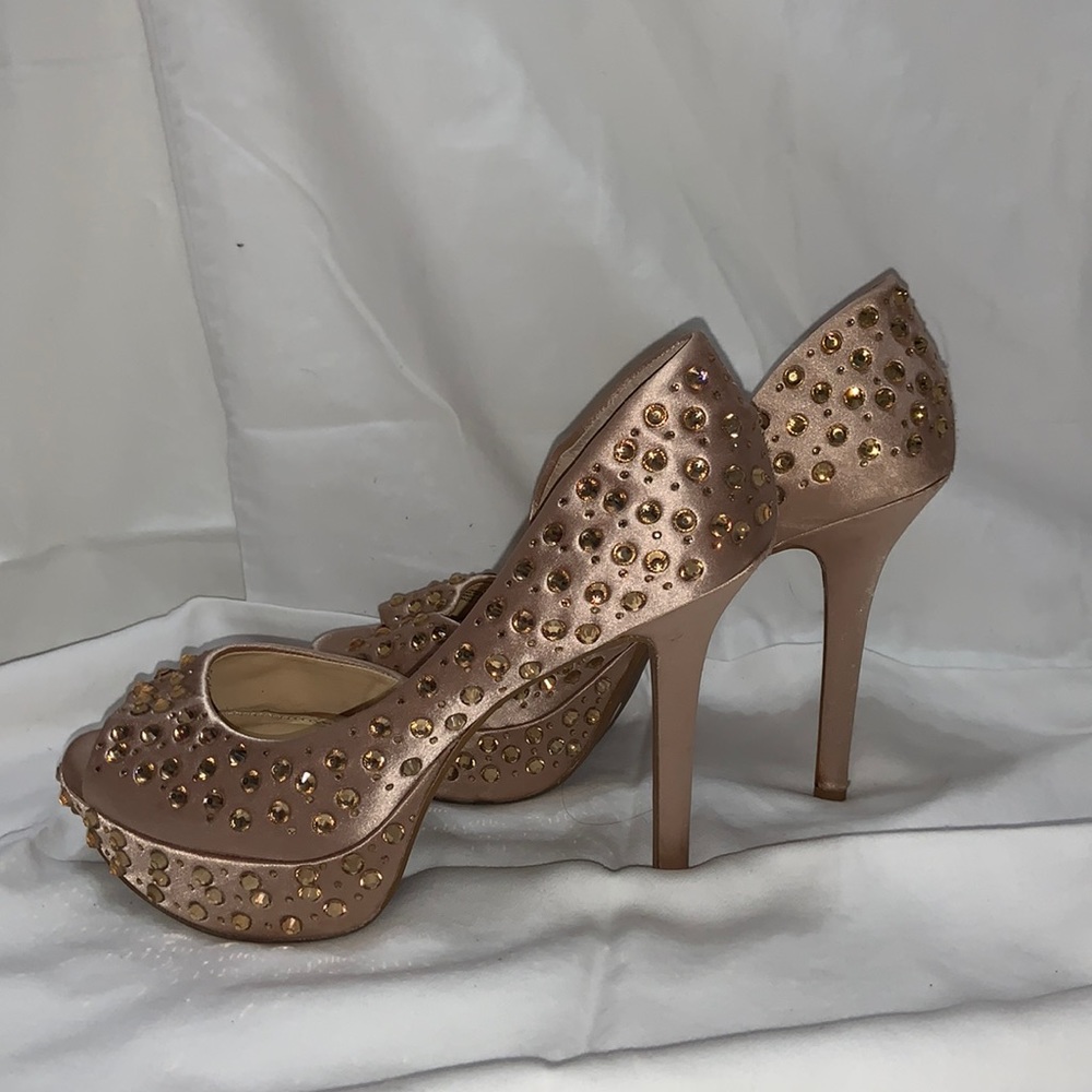 Gold Satin Gianni Bini Heels